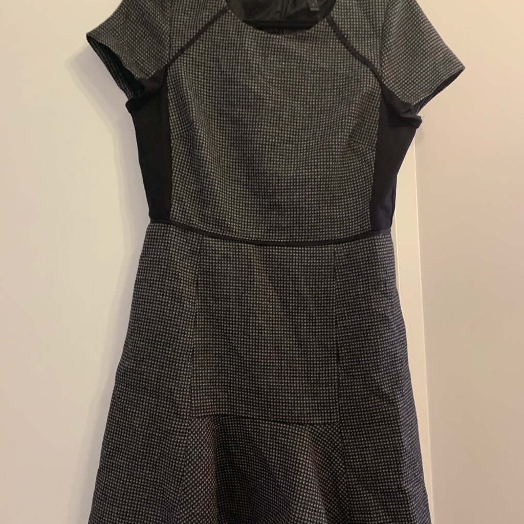 J.Crew Black And Grey Dress